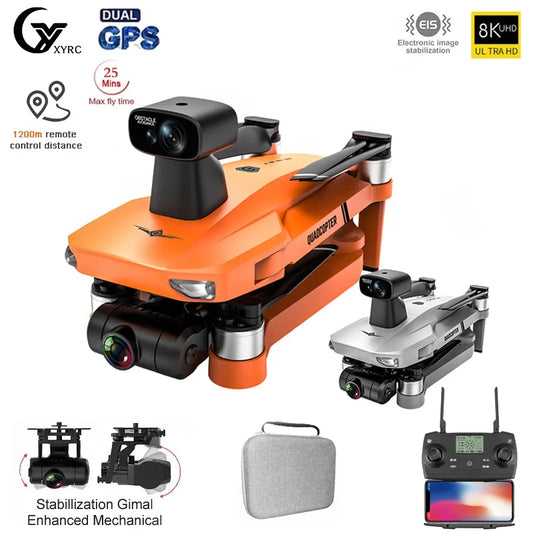 KF102 MAX  GPS Drone 4k Profesional 8K HD Camera 5G Wifi 2-Axis Gimbal Aerial Photography Brushless Foldable Quadcopter