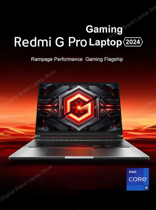 2024 Xiaomi Redmi G Pro Gaming Laptop 16 Inch 2.5K 240Hz E-Sports Screen Netbook i9-14900HX 16GB 1TB RTX4060 Gaming Notebook PC